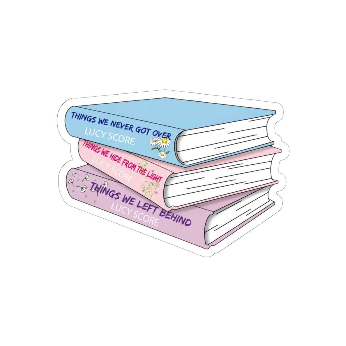 Knockemout Book Series by Lucy Score Stickers, Author Fan Gifts, Bookworm Sticker Set, Literary Merchandise, Book Lover - alternate angle 2, merchandise